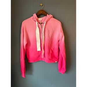 NEW Roller rabbit pink ombré zip hoodie